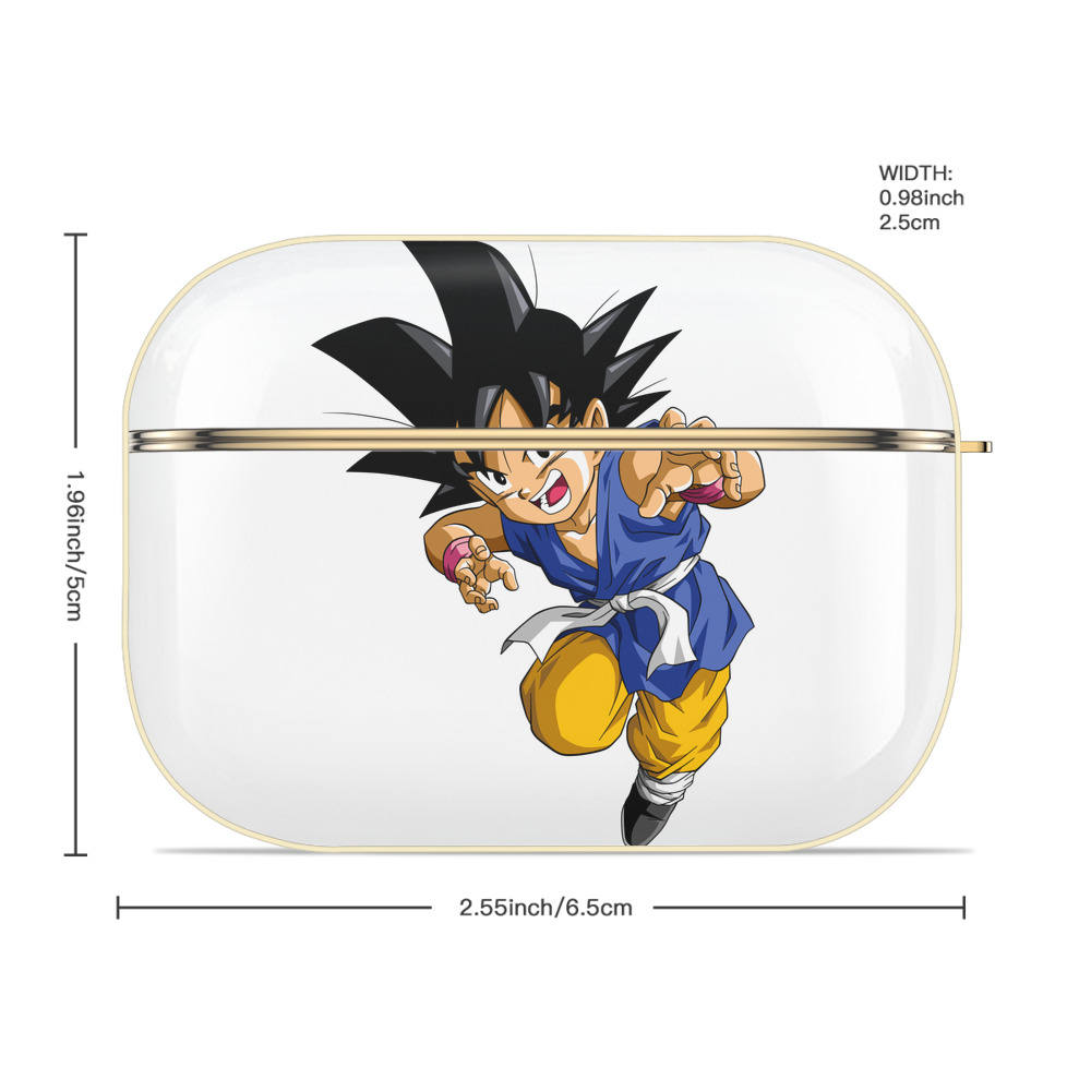 ドラゴンボール 孫悟空（そん ごくう）Son Goku カカロット DRAGON BALL Kakarotto 【AirPods Pro用】ハードシェル保護ケース｜耐衝撃・防指紋・カラビナ付き商品仕様