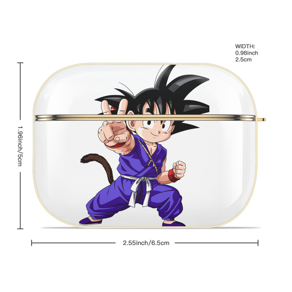 ドラゴンボール 孫悟空（そん ごくう）Son Goku カカロット DRAGON BALL Kakarotto 【AirPods Pro用】ハードシェル保護ケース｜耐衝撃・防指紋・カラビナ付き商品仕様