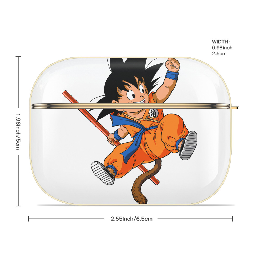 ドラゴンボール 孫悟空（そん ごくう）Son Goku カカロット DRAGON BALL Kakarotto 【AirPods Pro用】ハードシェル保護ケース｜耐衝撃・防指紋・カラビナ付き商品仕様