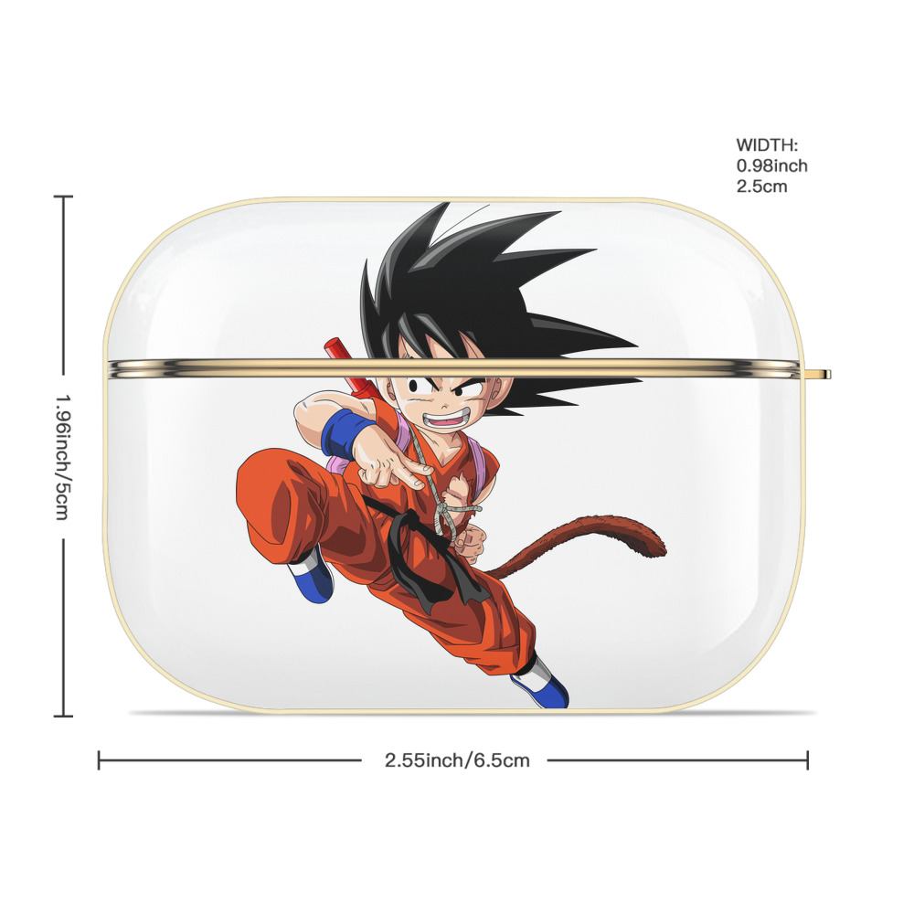 ドラゴンボール 孫悟空（そん ごくう）Son Goku カカロット DRAGON BALL Kakarotto 【AirPods Pro用】ハードシェル保護ケース｜耐衝撃・防指紋・カラビナ付き商品仕様