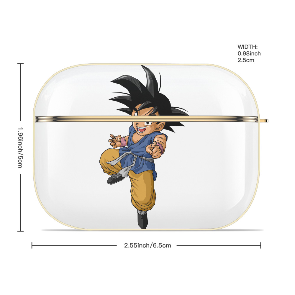 ドラゴンボール 孫悟空（そん ごくう）Son Goku カカロット DRAGON BALL Kakarotto 【AirPods Pro用】ハードシェル保護ケース｜耐衝撃・防指紋・カラビナ付き商品仕様