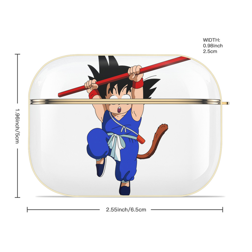 ドラゴンボール 孫悟空（そん ごくう）Son Goku カカロット DRAGON BALL Kakarotto 【AirPods Pro用】ハードシェル保護ケース｜耐衝撃・防指紋・カラビナ付き商品仕様