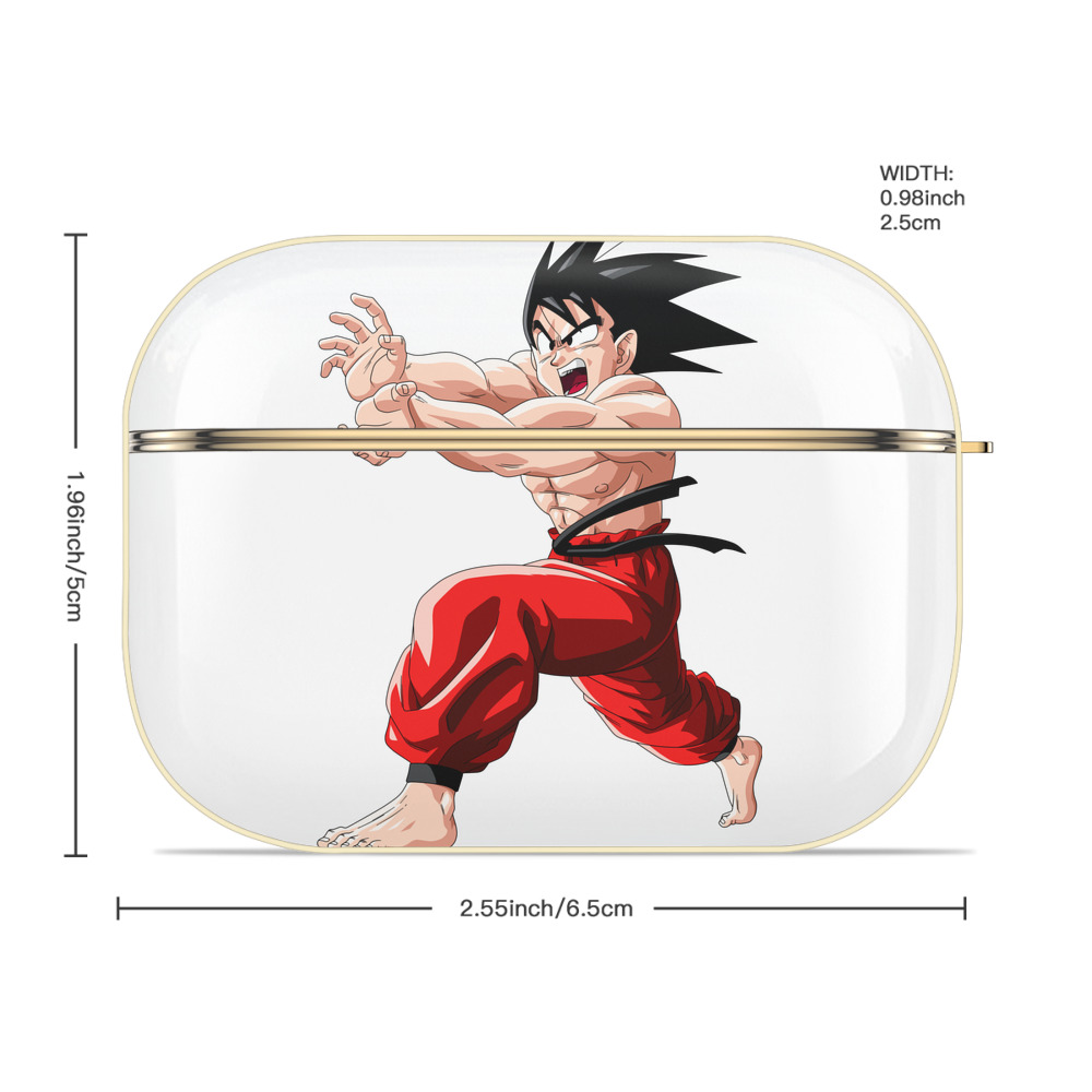 ドラゴンボール 孫悟空（そん ごくう）Son Goku カカロット DRAGON BALL Kakarotto 【AirPods Pro用】ハードシェル保護ケース｜耐衝撃・防指紋・カラビナ付き商品仕様