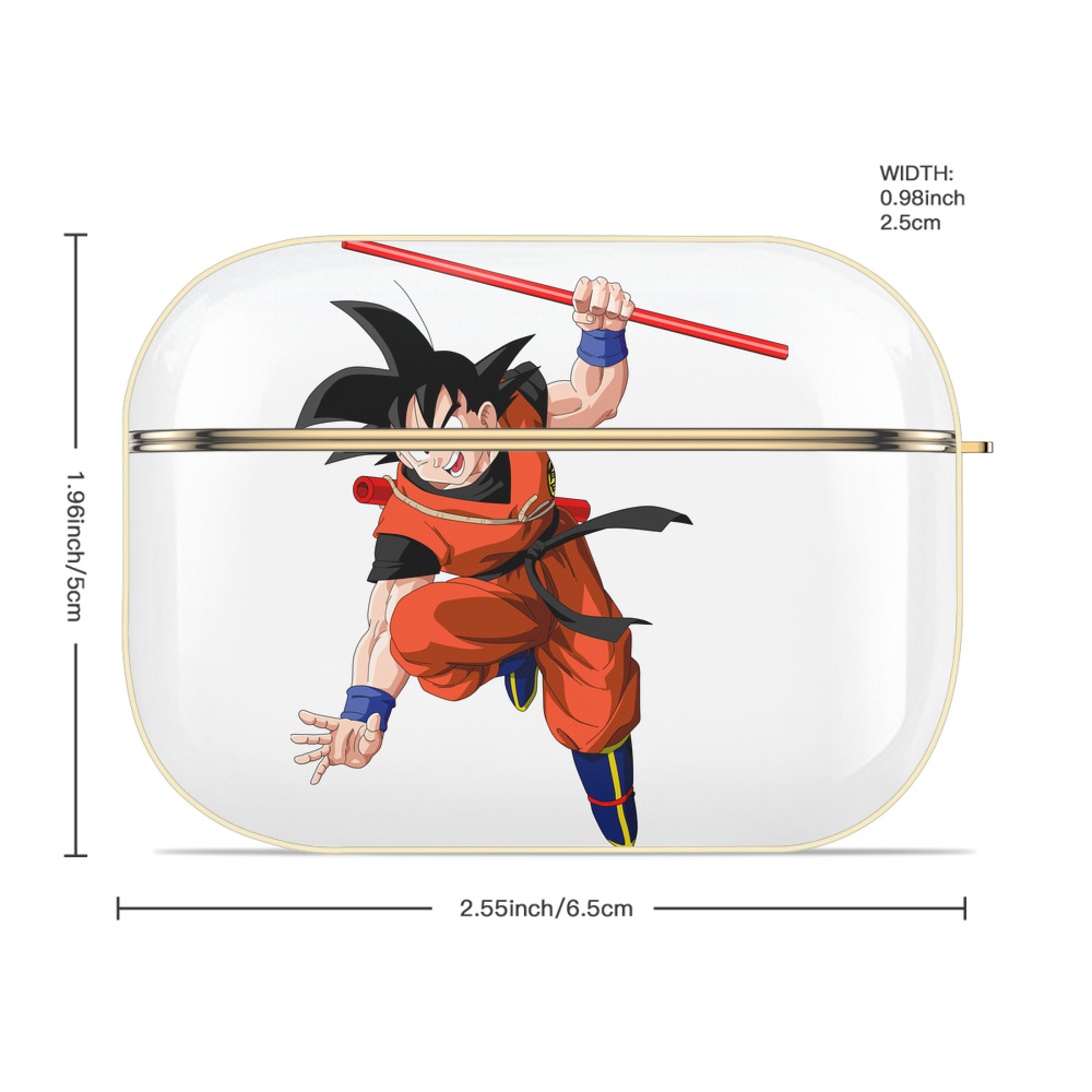 ドラゴンボール 孫悟空（そん ごくう）Son Goku カカロット DRAGON BALL Kakarotto 【AirPods Pro用】ハードシェル保護ケース｜耐衝撃・防指紋・カラビナ付き商品仕様