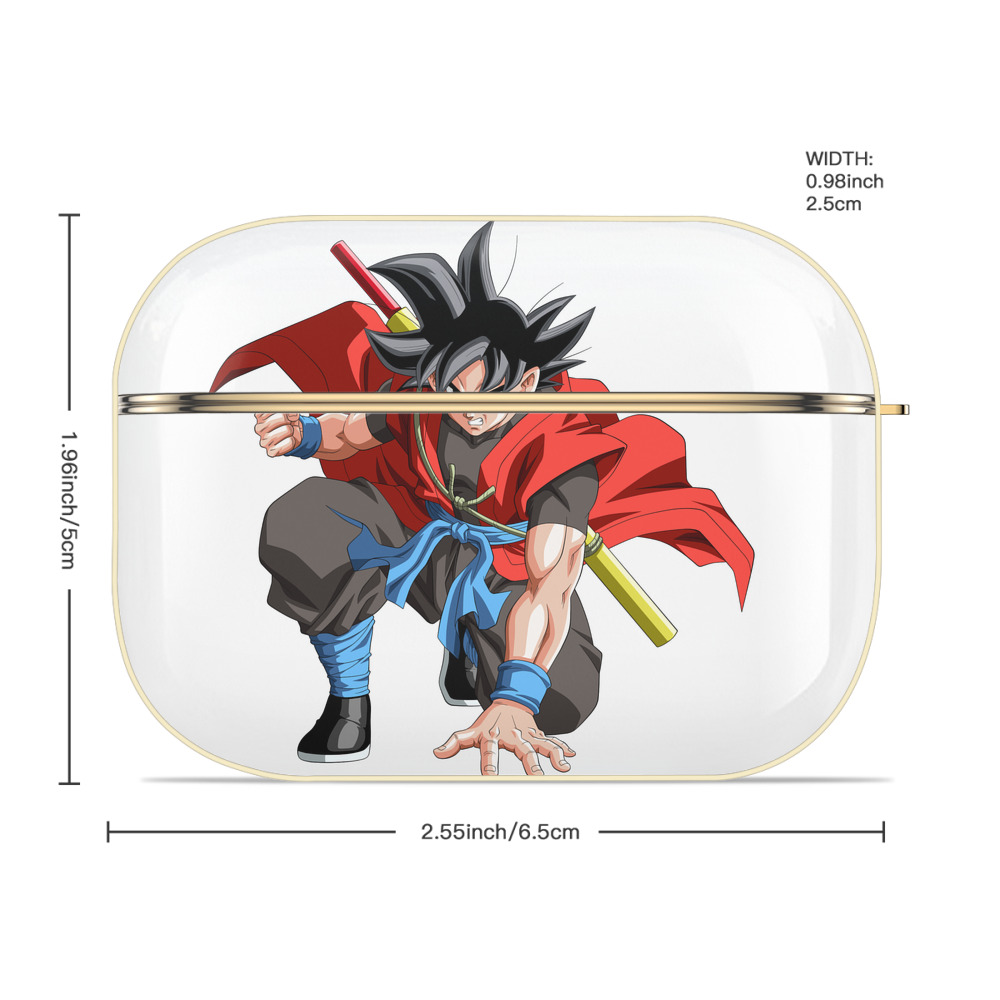 ドラゴンボール 孫悟空（そん ごくう）Son Goku カカロット DRAGON BALL Kakarotto 【AirPods Pro用】ハードシェル保護ケース｜耐衝撃・防指紋・カラビナ付き商品仕様