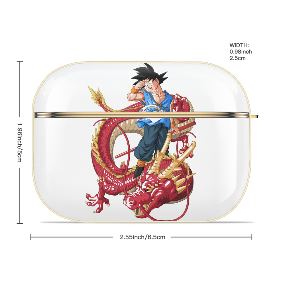 ドラゴンボール 孫悟空（そん ごくう）Son Goku カカロット DRAGON BALL Kakarotto 【AirPods Pro用】ハードシェル保護ケース｜耐衝撃・防指紋・カラビナ付き商品仕様