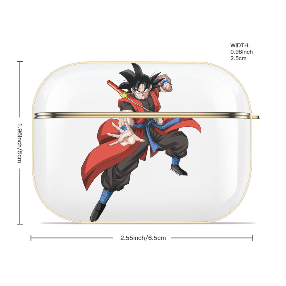 ドラゴンボール 孫悟空（そん ごくう）Son Goku カカロット DRAGON BALL Kakarotto 【AirPods Pro用】ハードシェル保護ケース｜耐衝撃・防指紋・カラビナ付き商品仕様