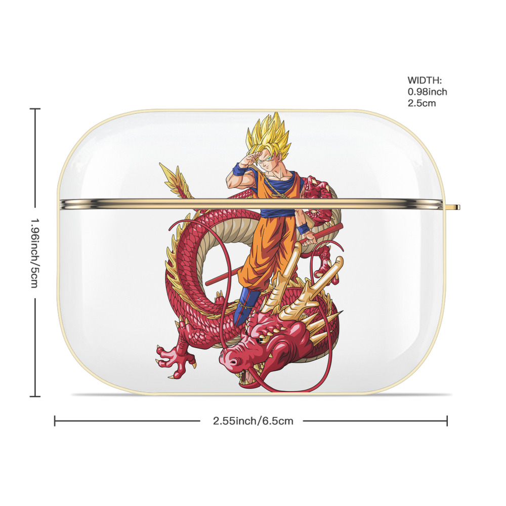 ドラゴンボール 孫悟空（そん ごくう）Son Goku カカロット DRAGON BALL Kakarotto 【AirPods Pro用】ハードシェル保護ケース｜耐衝撃・防指紋・カラビナ付き商品仕様
