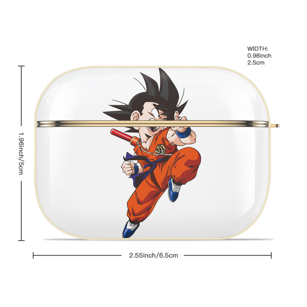 ドラゴンボール 孫悟空（そん ごくう）Son Goku カカロット DRAGON BALL Kakarotto 【AirPods Pro用】ハードシェル保護ケース｜耐衝撃・防指紋・カラビナ付き商品仕様