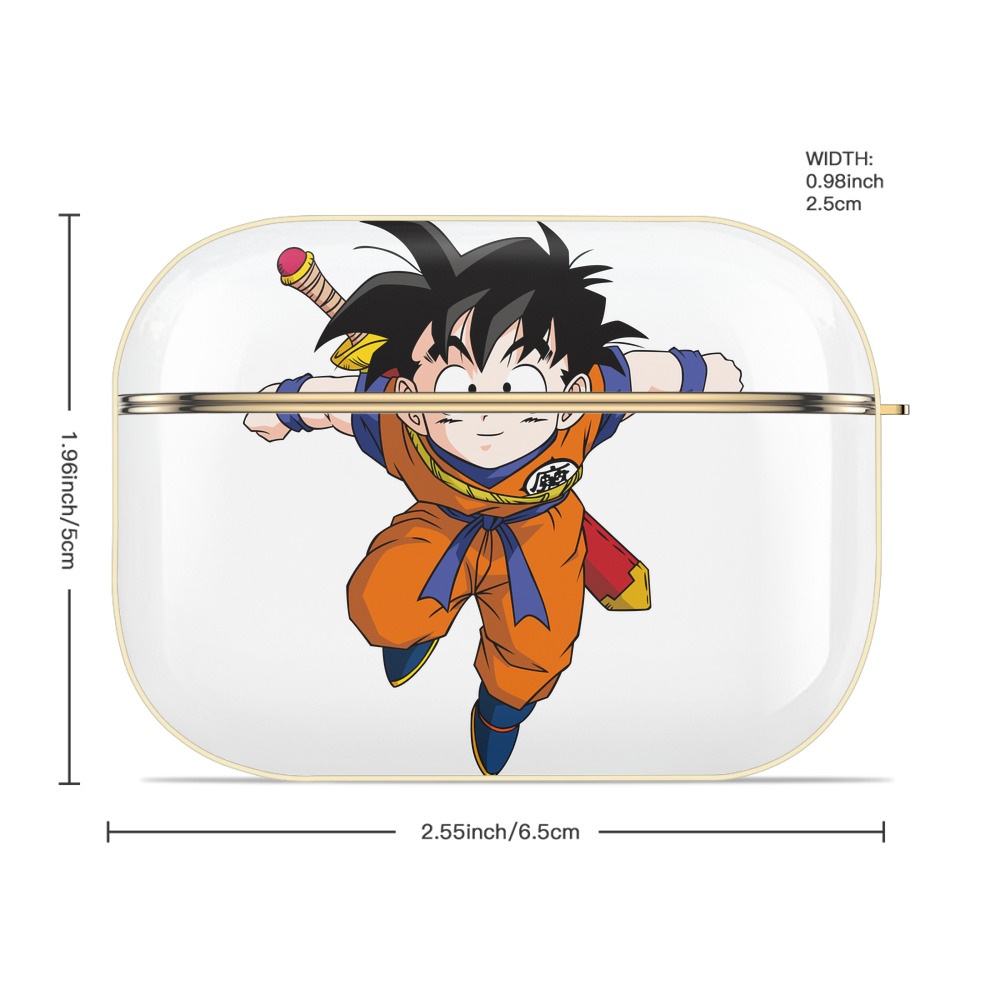 ドラゴンボール 孫悟空（そん ごくう）Son Goku カカロット DRAGON BALL Kakarotto 【AirPods Pro用】ハードシェル保護ケース｜耐衝撃・防指紋・カラビナ付き商品仕様