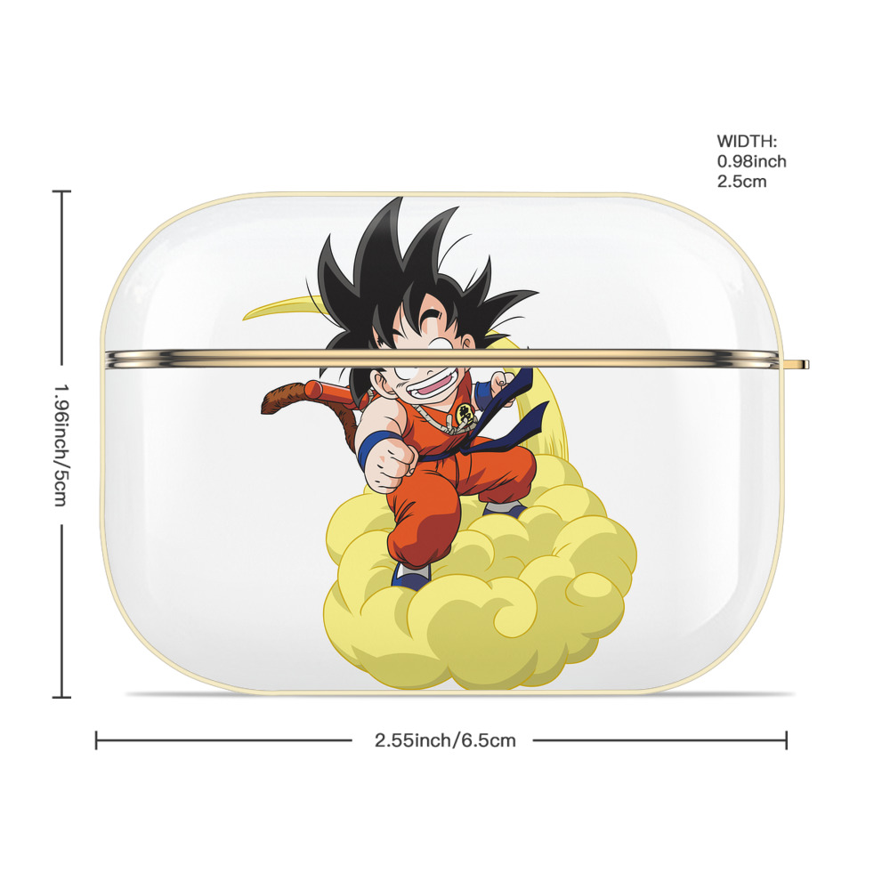 ドラゴンボール 孫悟空（そん ごくう）Son Goku カカロット DRAGON BALL Kakarotto 【AirPods Pro用】ハードシェル保護ケース｜耐衝撃・防指紋・カラビナ付き商品仕様