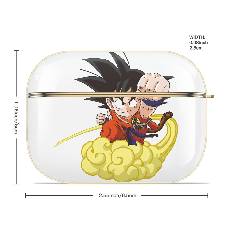 ドラゴンボール 孫悟空（そん ごくう）Son Goku カカロット DRAGON BALL Kakarotto 【AirPods Pro用】ハードシェル保護ケース｜耐衝撃・防指紋・カラビナ付き商品仕様