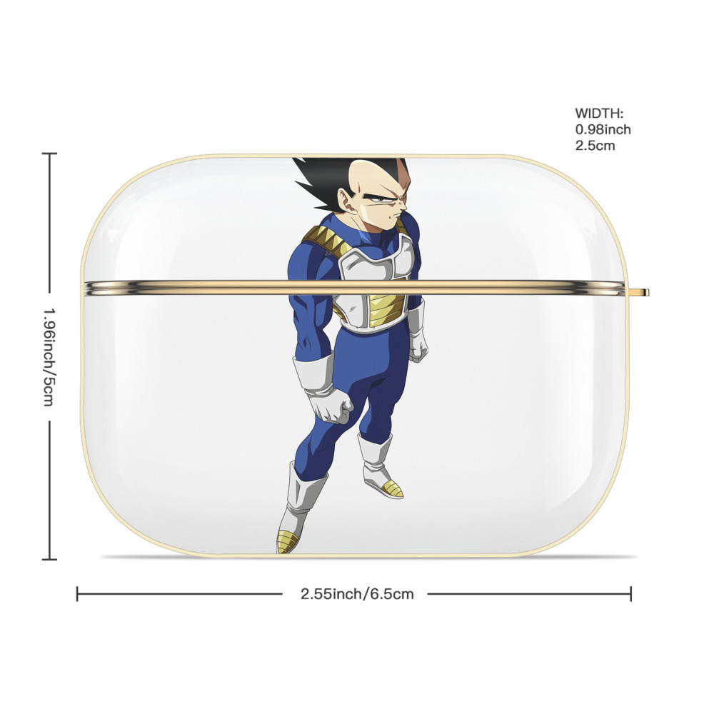 ドラゴンボール ベジータ四世（Bejīta Yonsei）DRAGON BALL Vegeta IV 【AirPods Pro用】ハードシェル保護ケース｜耐衝撃・防指紋・カラビナ付き商品仕様