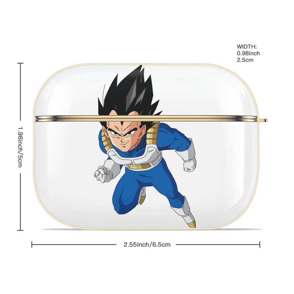 ドラゴンボール ベジータ四世（Bejīta Yonsei）DRAGON BALL Vegeta IV 【AirPods Pro用】ハードシェル保護ケース｜耐衝撃・防指紋・カラビナ付き商品仕様