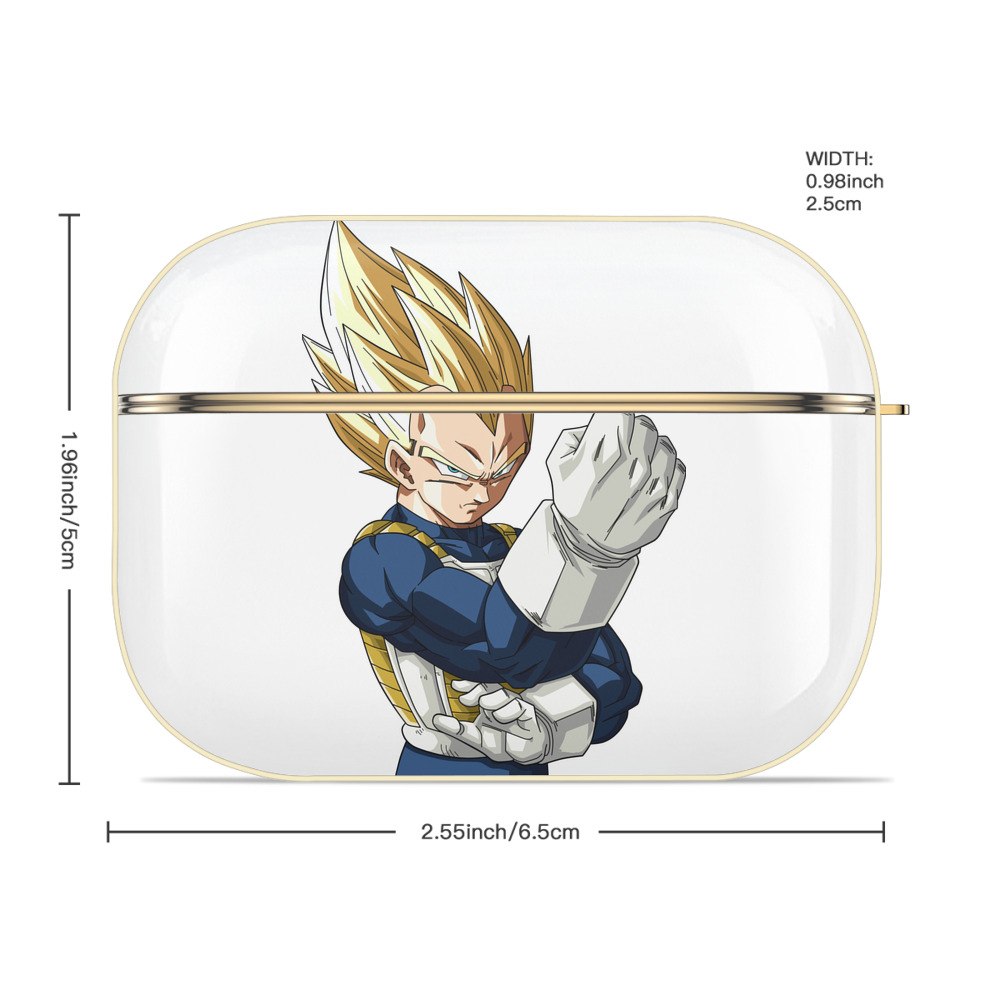 ドラゴンボール ベジータ四世（Bejīta Yonsei）DRAGON BALL Vegeta IV 【AirPods Pro用】ハードシェル保護ケース｜耐衝撃・防指紋・カラビナ付き商品仕様