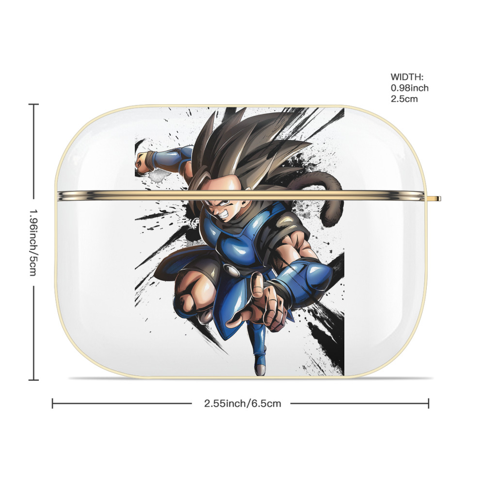 ドラゴンボール ベジータ四世（Bejīta Yonsei）DRAGON BALL Vegeta IV 【AirPods Pro用】ハードシェル保護ケース｜耐衝撃・防指紋・カラビナ付き商品仕様