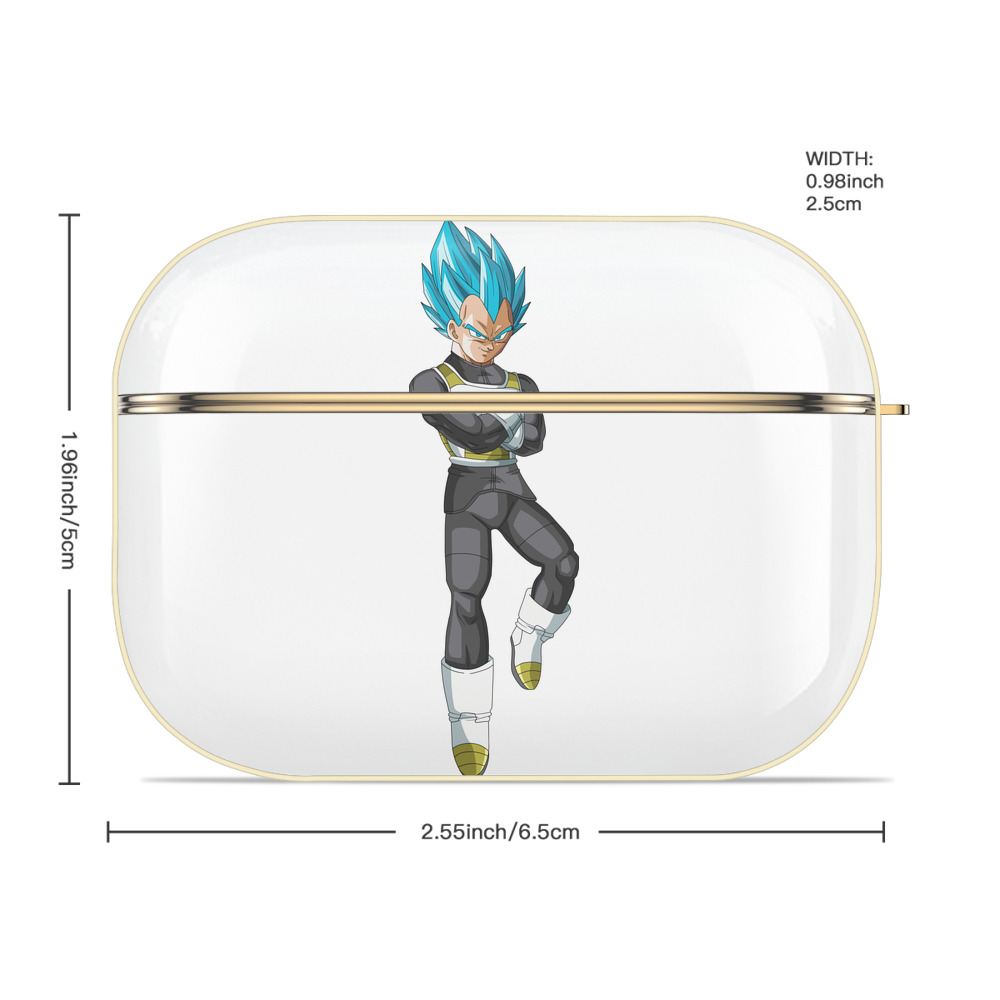 ドラゴンボール ベジータ四世（Bejīta Yonsei）DRAGON BALL Vegeta IV 【AirPods Pro用】ハードシェル保護ケース｜耐衝撃・防指紋・カラビナ付き商品仕様