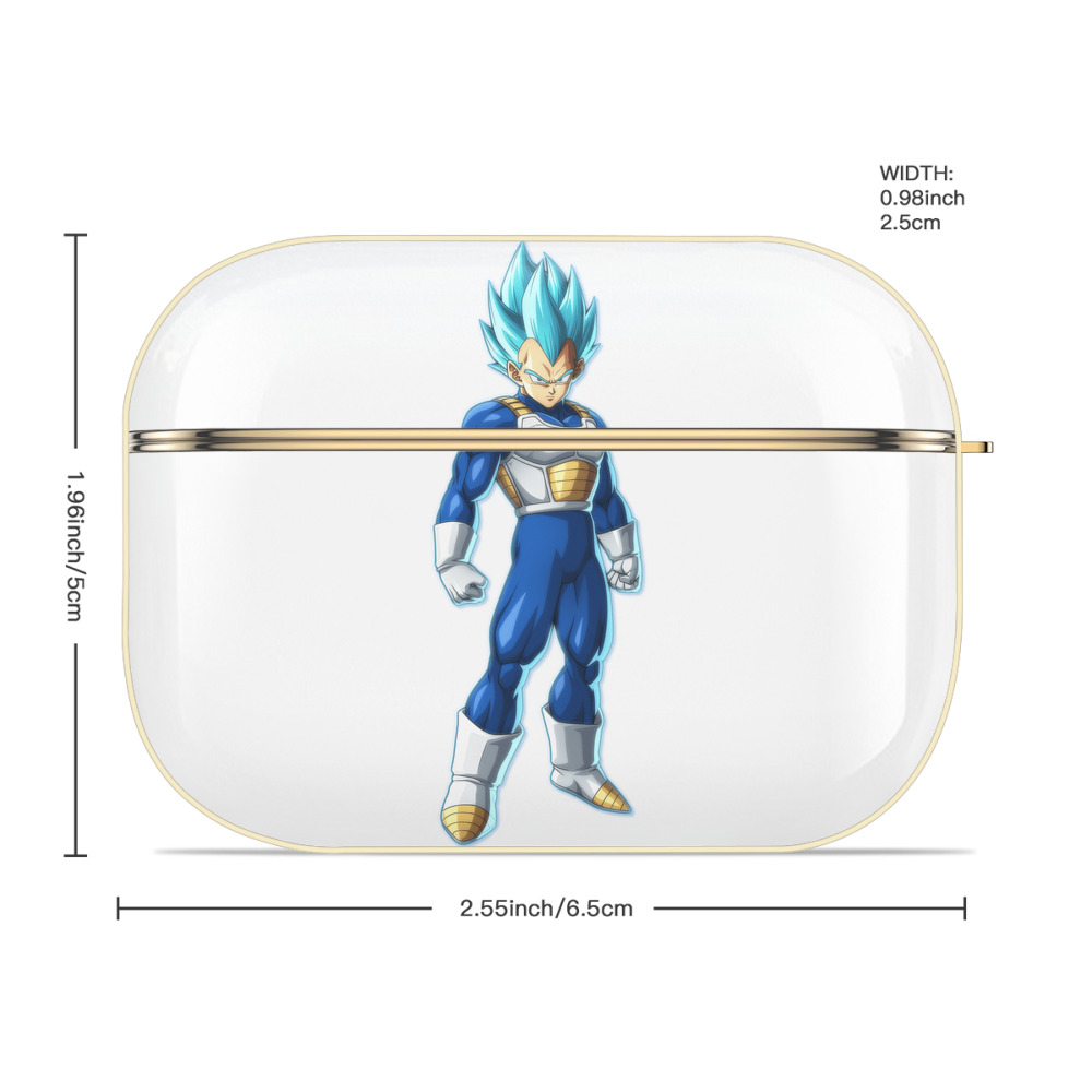 ドラゴンボール ベジータ四世（Bejīta Yonsei）DRAGON BALL Vegeta IV 【AirPods Pro用】ハードシェル保護ケース｜耐衝撃・防指紋・カラビナ付き商品仕様