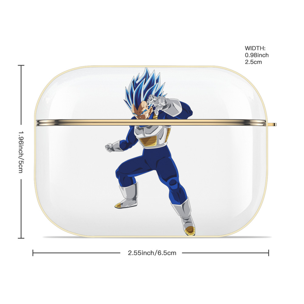 ドラゴンボール ベジータ四世（Bejīta Yonsei）DRAGON BALL Vegeta IV 【AirPods Pro用】ハードシェル保護ケース｜耐衝撃・防指紋・カラビナ付き商品仕様