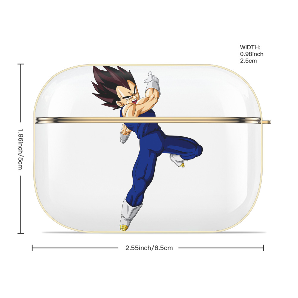 ドラゴンボール ベジータ四世（Bejīta Yonsei）DRAGON BALL Vegeta IV 【AirPods Pro用】ハードシェル保護ケース｜耐衝撃・防指紋・カラビナ付き商品仕様