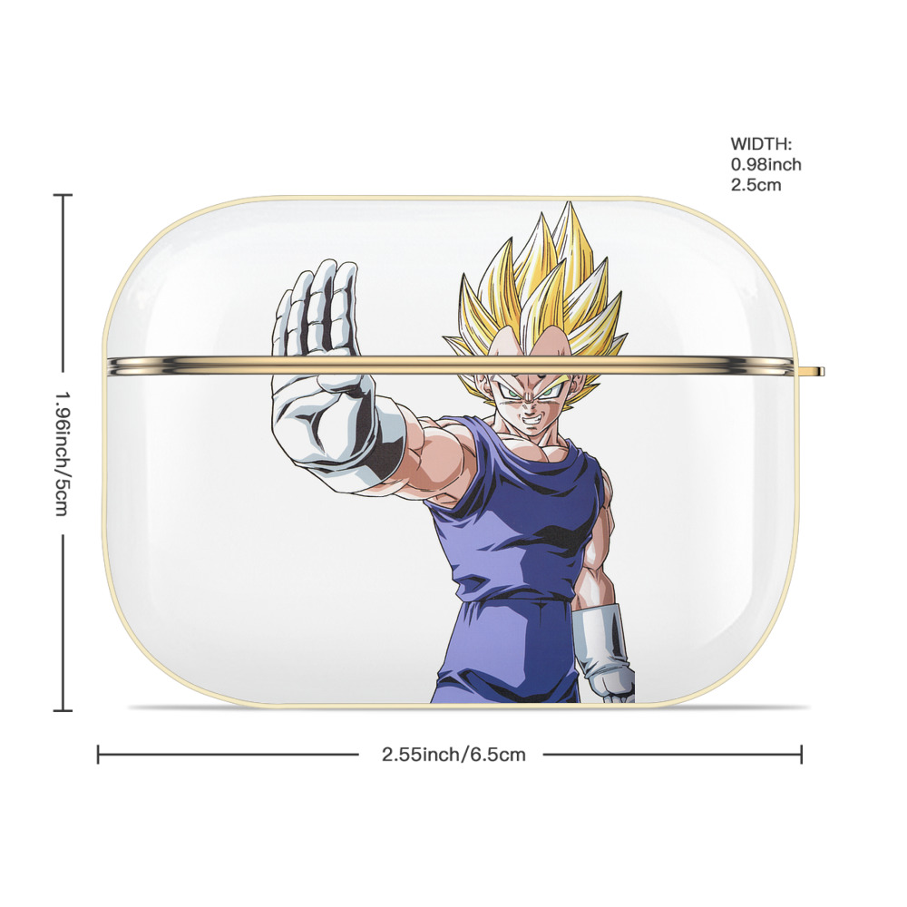 ドラゴンボール ベジータ四世（Bejīta Yonsei）DRAGON BALL Vegeta IV 【AirPods Pro用】ハードシェル保護ケース｜耐衝撃・防指紋・カラビナ付き商品仕様