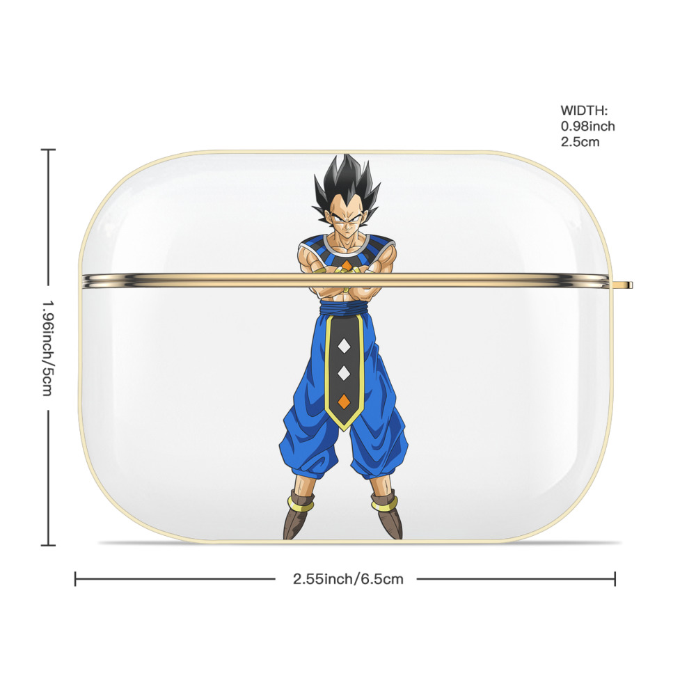 ドラゴンボール ベジータ四世（Bejīta Yonsei）DRAGON BALL Vegeta IV 【AirPods Pro用】ハードシェル保護ケース｜耐衝撃・防指紋・カラビナ付き商品仕様