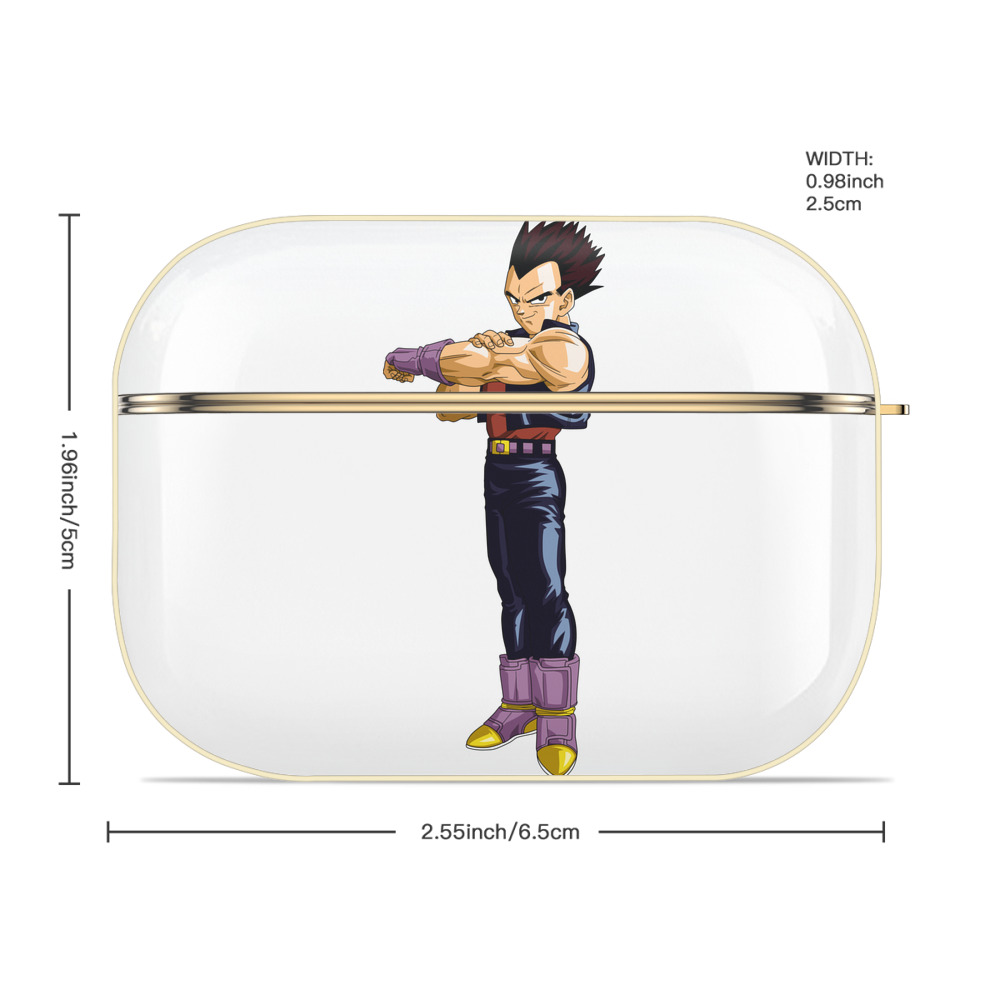 ドラゴンボール ベジータ四世（Bejīta Yonsei）DRAGON BALL Vegeta IV 【AirPods Pro用】ハードシェル保護ケース｜耐衝撃・防指紋・カラビナ付き商品仕様