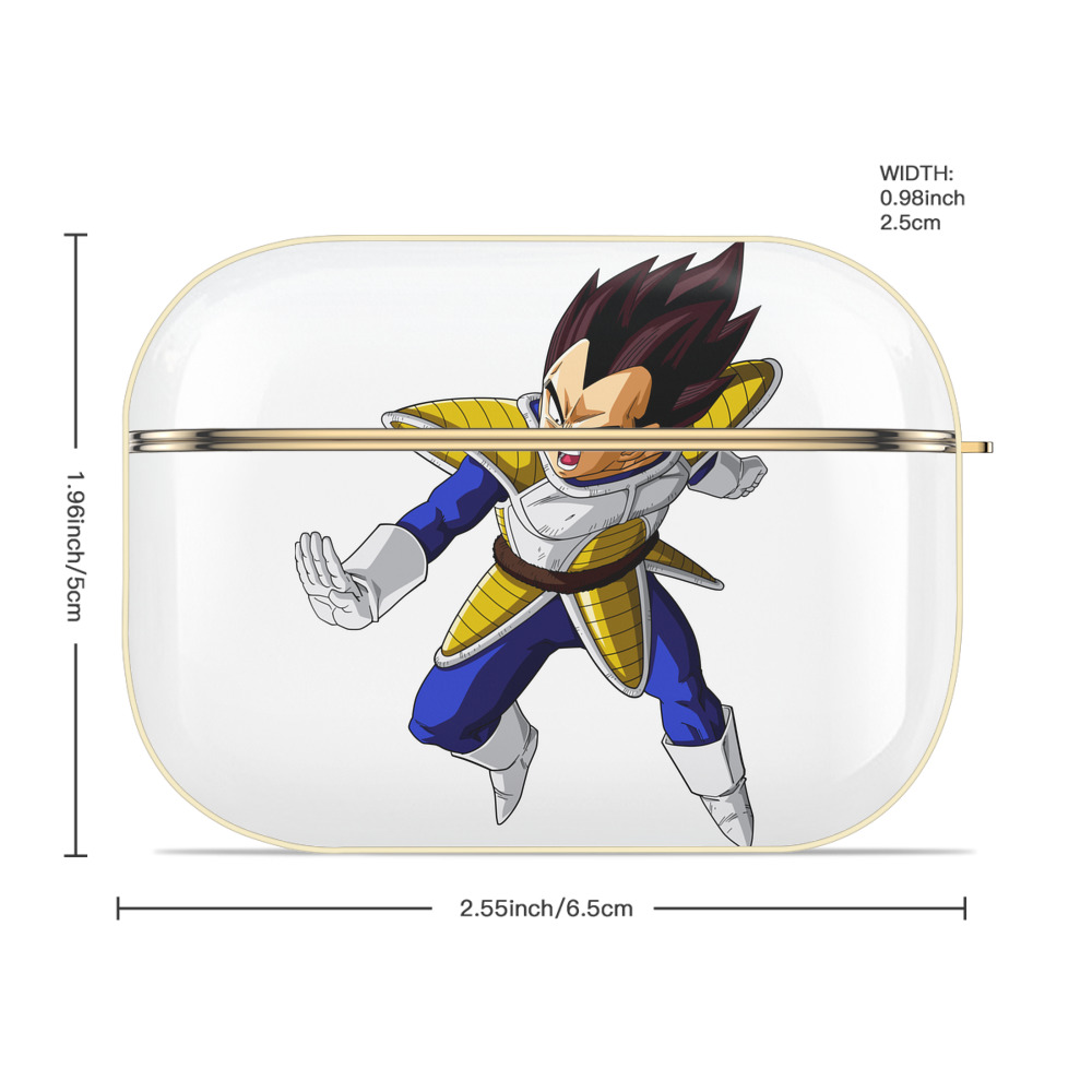 ドラゴンボール ベジータ四世（Bejīta Yonsei）DRAGON BALL Vegeta IV 【AirPods Pro用】ハードシェル保護ケース｜耐衝撃・防指紋・カラビナ付き商品仕様