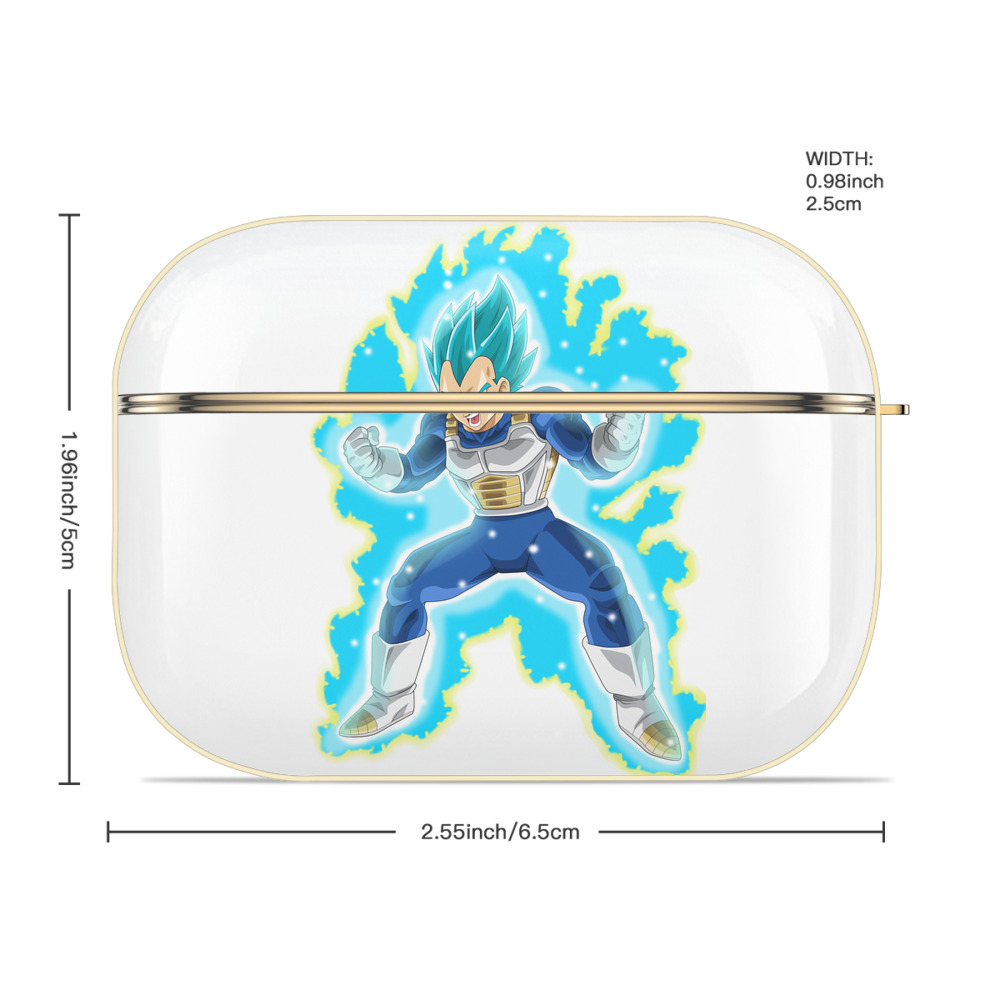 ドラゴンボール ベジータ四世（Bejīta Yonsei）DRAGON BALL Vegeta IV 【AirPods Pro用】ハードシェル保護ケース｜耐衝撃・防指紋・カラビナ付き商品仕様