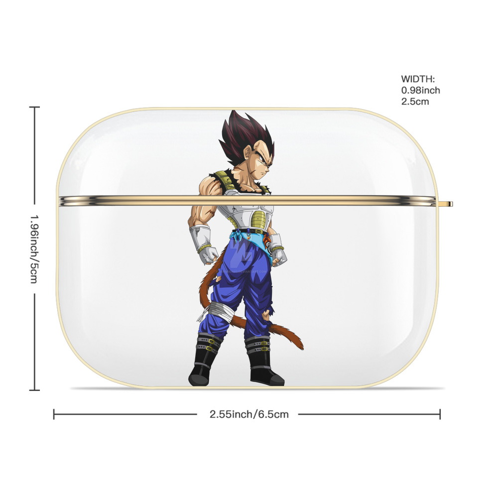 ドラゴンボール ベジータ四世（Bejīta Yonsei）DRAGON BALL Vegeta IV 【AirPods Pro用】ハードシェル保護ケース｜耐衝撃・防指紋・カラビナ付き商品仕様
