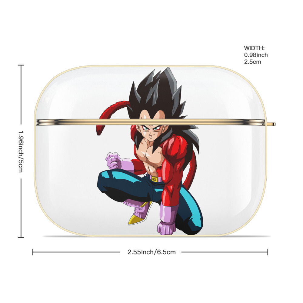 ドラゴンボール ベジータ四世（Bejīta Yonsei）DRAGON BALL Vegeta IV 【AirPods Pro用】ハードシェル保護ケース｜耐衝撃・防指紋・カラビナ付き商品仕様