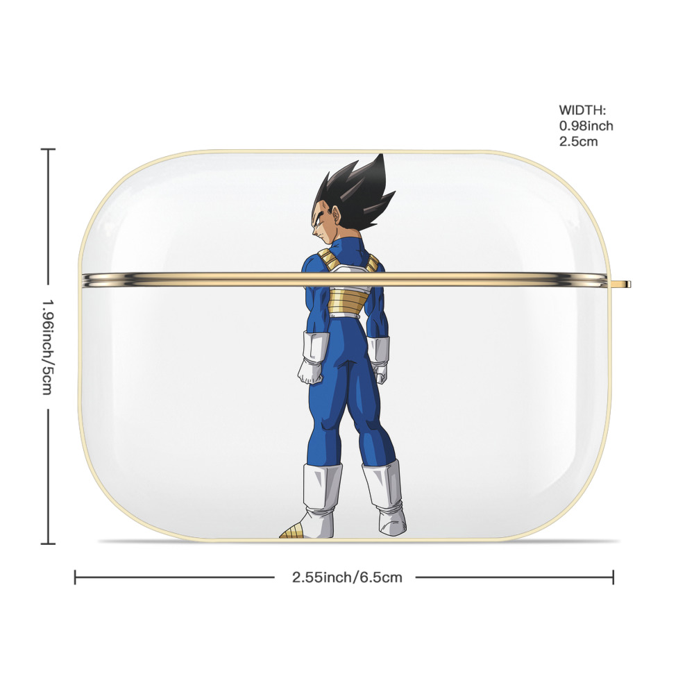ドラゴンボール ベジータ四世（Bejīta Yonsei）DRAGON BALL Vegeta IV 【AirPods Pro用】ハードシェル保護ケース｜耐衝撃・防指紋・カラビナ付き商品仕様