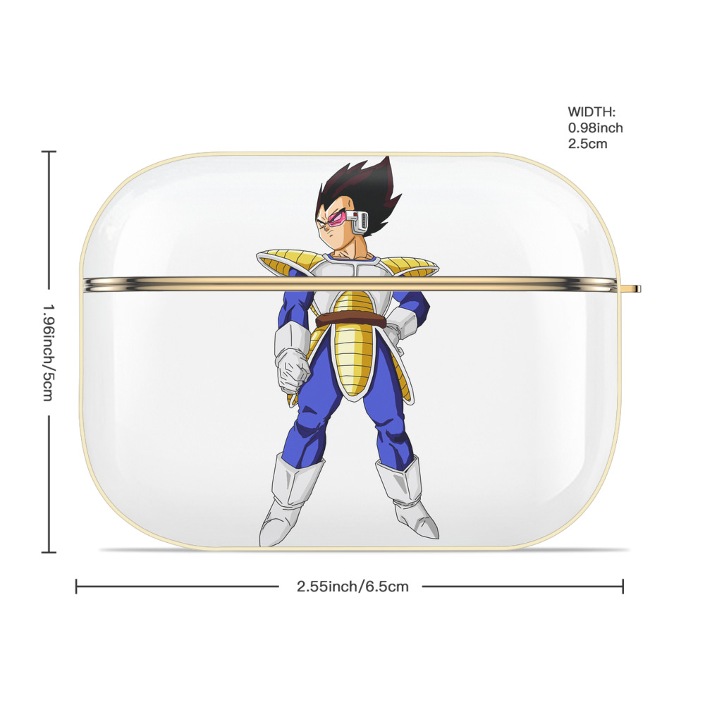 ドラゴンボール ベジータ四世（Bejīta Yonsei）DRAGON BALL Vegeta IV 【AirPods Pro用】ハードシェル保護ケース｜耐衝撃・防指紋・カラビナ付き商品仕様