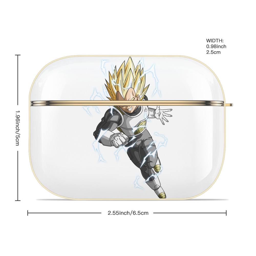 ドラゴンボール ベジータ四世（Bejīta Yonsei）DRAGON BALL Vegeta IV 【AirPods Pro用】ハードシェル保護ケース｜耐衝撃・防指紋・カラビナ付き商品仕様