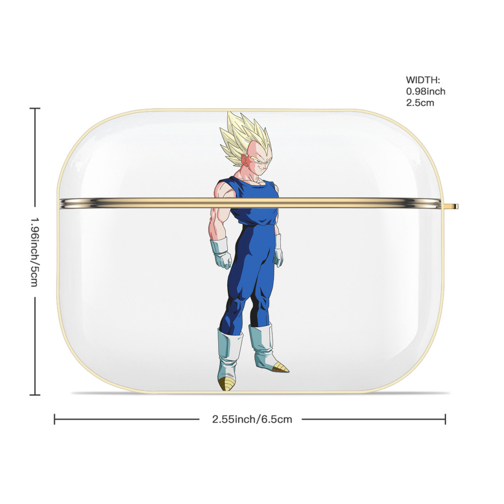ドラゴンボール ベジータ四世（Bejīta Yonsei）DRAGON BALL Vegeta IV 【AirPods Pro用】ハードシェル保護ケース｜耐衝撃・防指紋・カラビナ付き商品仕様