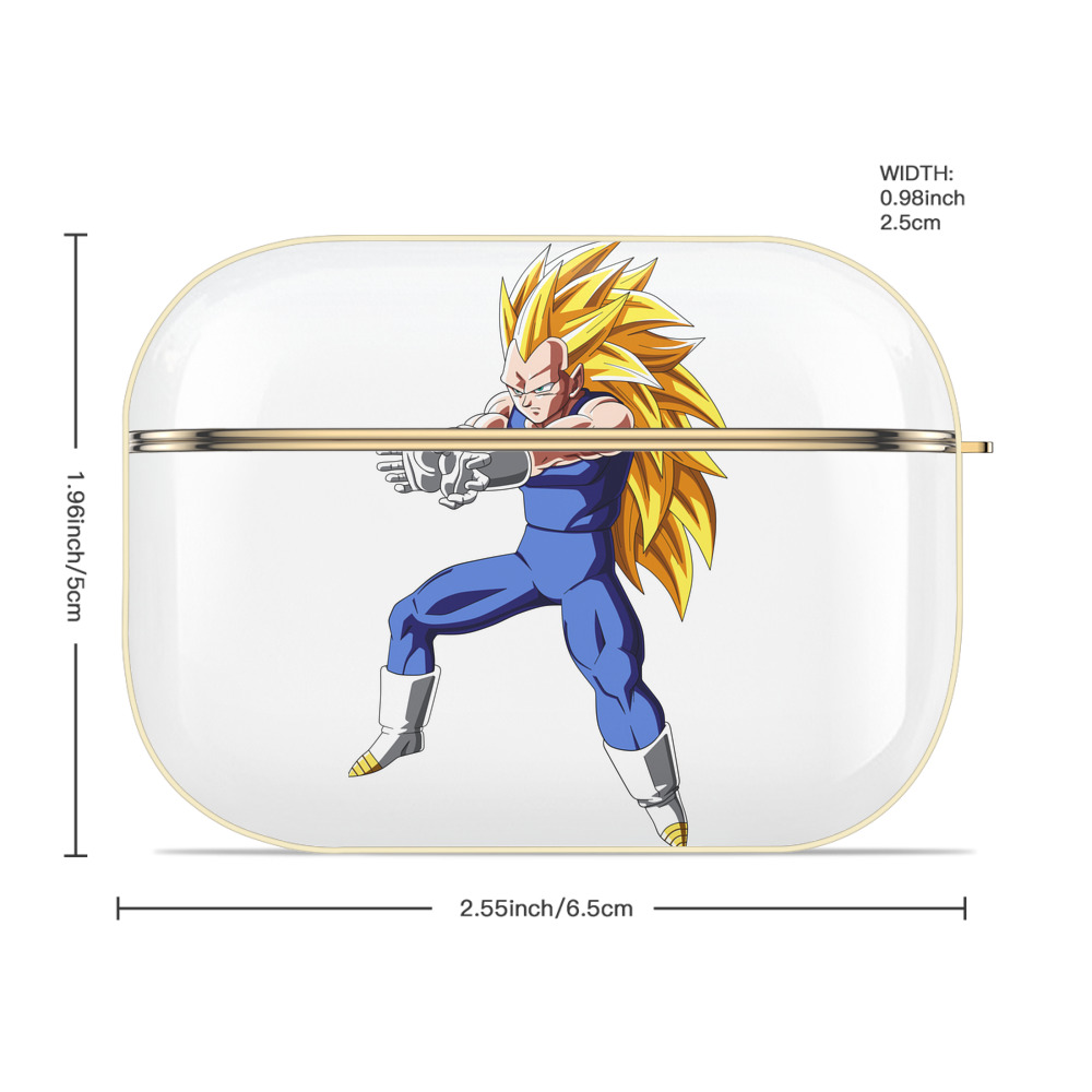 ドラゴンボール ベジータ四世（Bejīta Yonsei）DRAGON BALL Vegeta IV 【AirPods Pro用】ハードシェル保護ケース｜耐衝撃・防指紋・カラビナ付き商品仕様