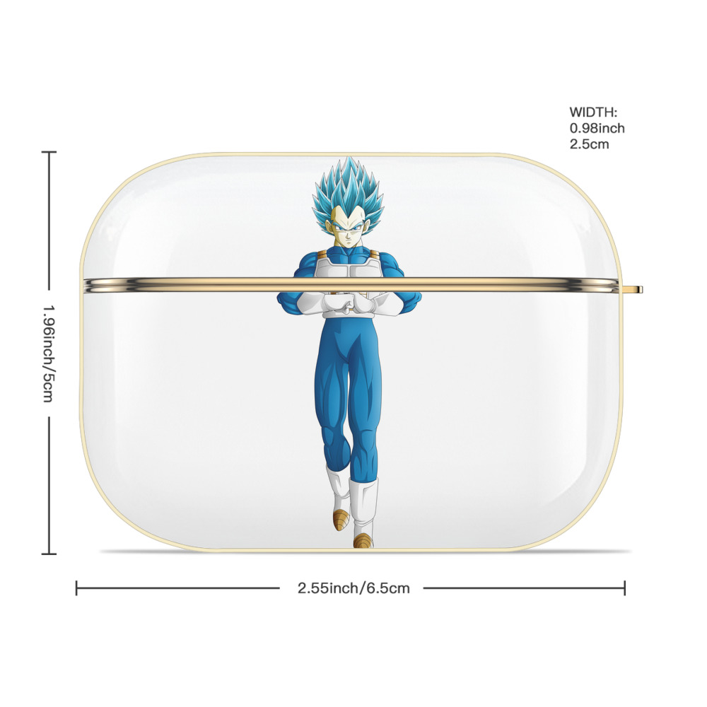 ドラゴンボール ベジータ四世（Bejīta Yonsei）DRAGON BALL Vegeta IV 【AirPods Pro用】ハードシェル保護ケース｜耐衝撃・防指紋・カラビナ付き商品仕様