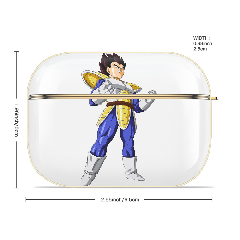 ドラゴンボール ベジータ四世（Bejīta Yonsei）DRAGON BALL Vegeta IV 【AirPods Pro用】ハードシェル保護ケース｜耐衝撃・防指紋・カラビナ付き商品仕様