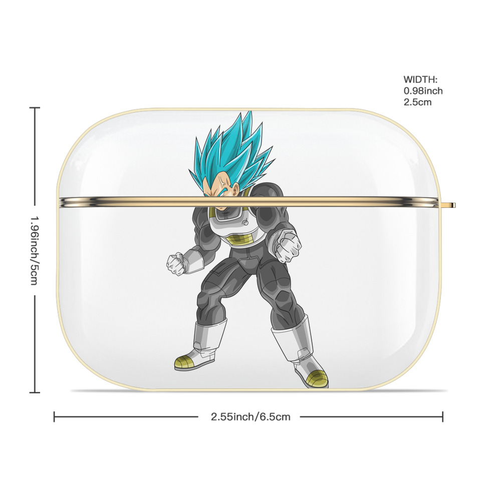 ドラゴンボール ベジータ四世（Bejīta Yonsei）DRAGON BALL Vegeta IV 【AirPods Pro用】ハードシェル保護ケース｜耐衝撃・防指紋・カラビナ付き商品仕様