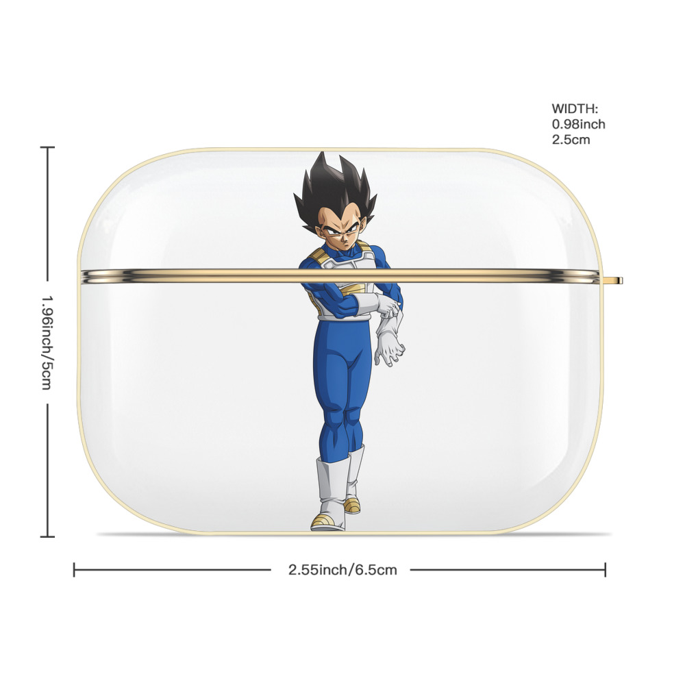 ドラゴンボール ベジータ四世（Bejīta Yonsei）DRAGON BALL Vegeta IV 【AirPods Pro用】ハードシェル保護ケース｜耐衝撃・防指紋・カラビナ付き商品仕様