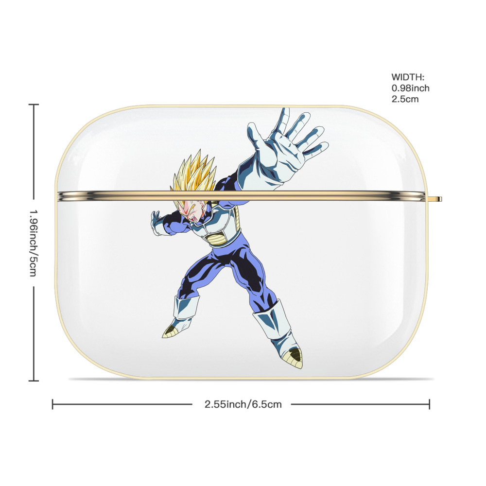 ドラゴンボール ベジータ四世（Bejīta Yonsei）DRAGON BALL Vegeta IV 【AirPods Pro用】ハードシェル保護ケース｜耐衝撃・防指紋・カラビナ付き商品仕様