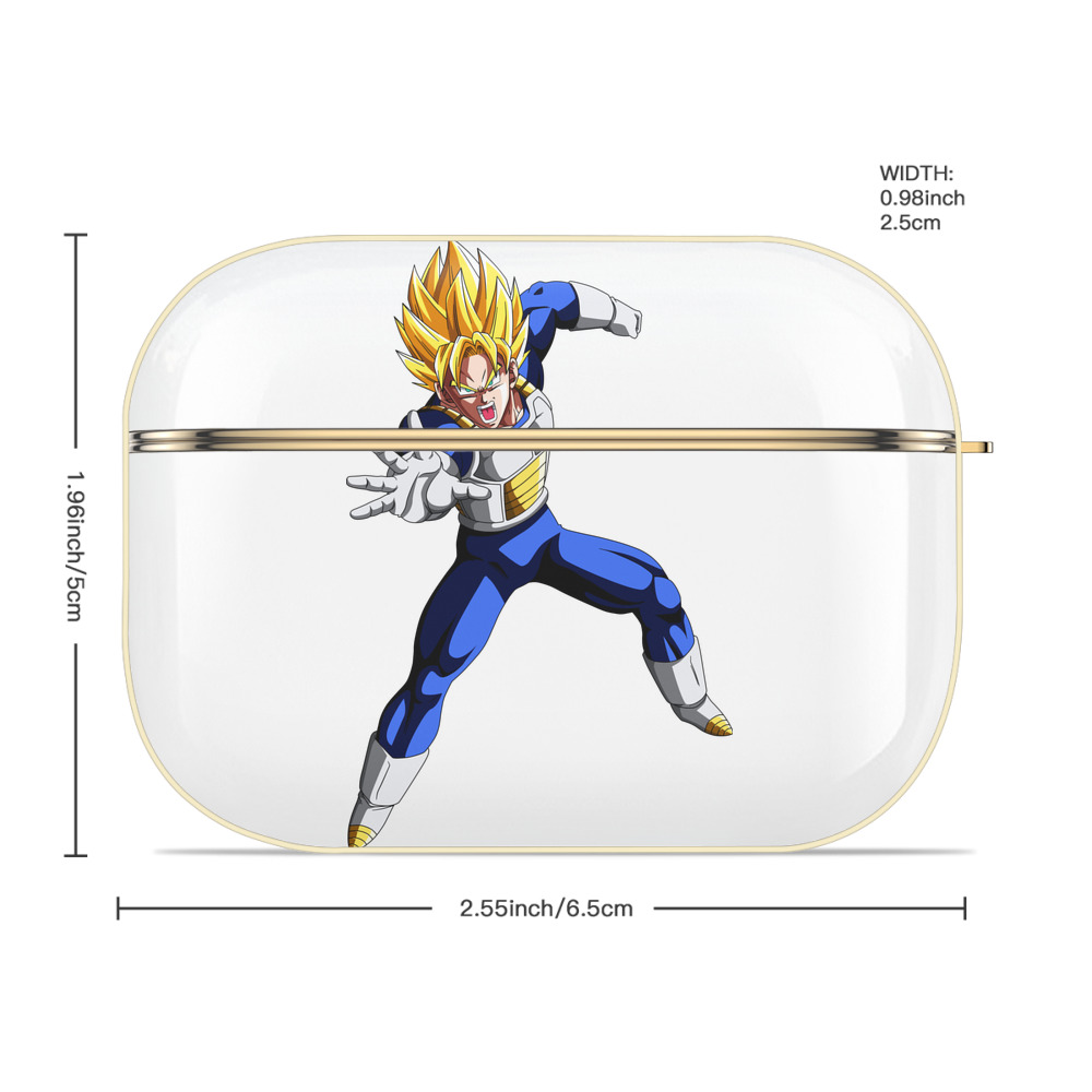 ドラゴンボール ベジータ四世（Bejīta Yonsei）DRAGON BALL Vegeta IV 【AirPods Pro用】ハードシェル保護ケース｜耐衝撃・防指紋・カラビナ付き商品仕様