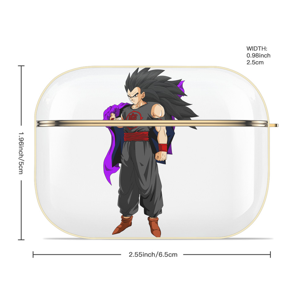 ドラゴンボール ベジータ四世（Bejīta Yonsei）DRAGON BALL Vegeta IV 【AirPods Pro用】ハードシェル保護ケース｜耐衝撃・防指紋・カラビナ付き商品仕様
