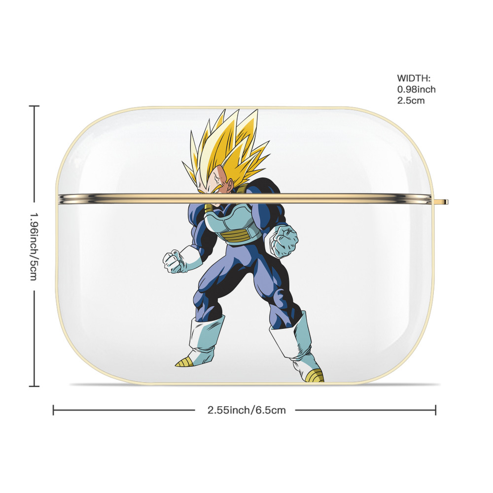 ドラゴンボール ベジータ四世（Bejīta Yonsei）DRAGON BALL Vegeta IV 【AirPods Pro用】ハードシェル保護ケース｜耐衝撃・防指紋・カラビナ付き商品仕様
