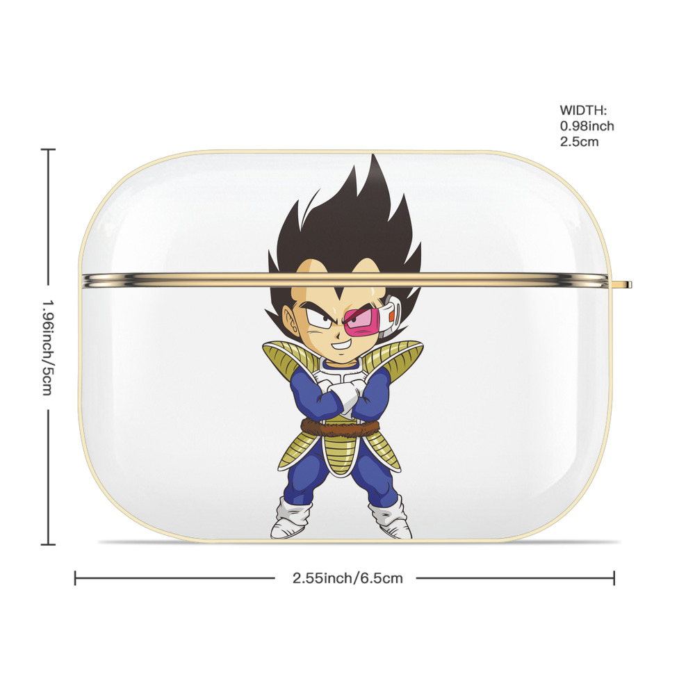 ドラゴンボール ベジータ四世（Bejīta Yonsei）DRAGON BALL Vegeta IV 【AirPods Pro用】ハードシェル保護ケース｜耐衝撃・防指紋・カラビナ付き商品仕様