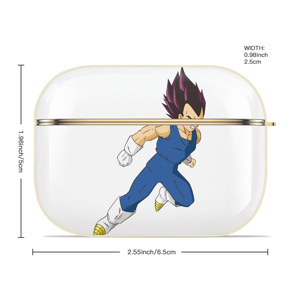 ドラゴンボール ベジータ四世（Bejīta Yonsei）DRAGON BALL Vegeta IV 【AirPods Pro用】ハードシェル保護ケース｜耐衝撃・防指紋・カラビナ付き商品仕様