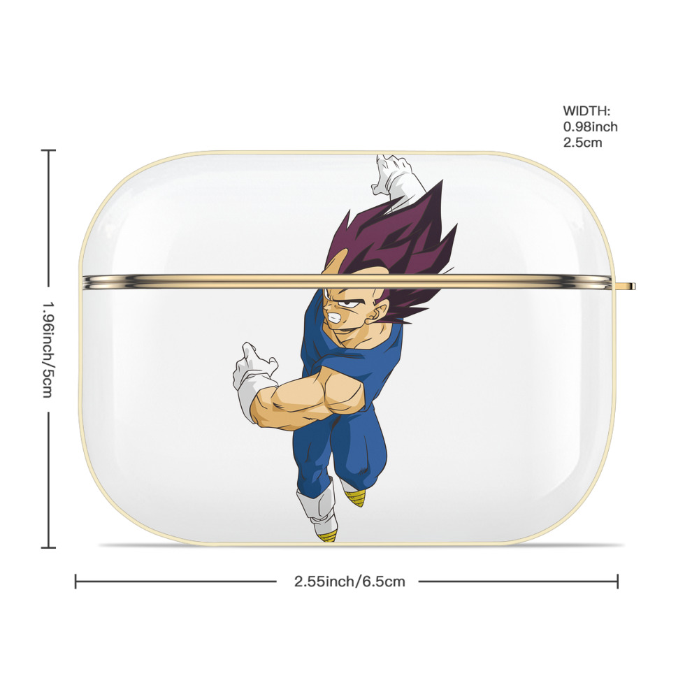 ドラゴンボール ベジータ四世（Bejīta Yonsei）DRAGON BALL Vegeta IV 【AirPods Pro用】ハードシェル保護ケース｜耐衝撃・防指紋・カラビナ付き商品仕様
