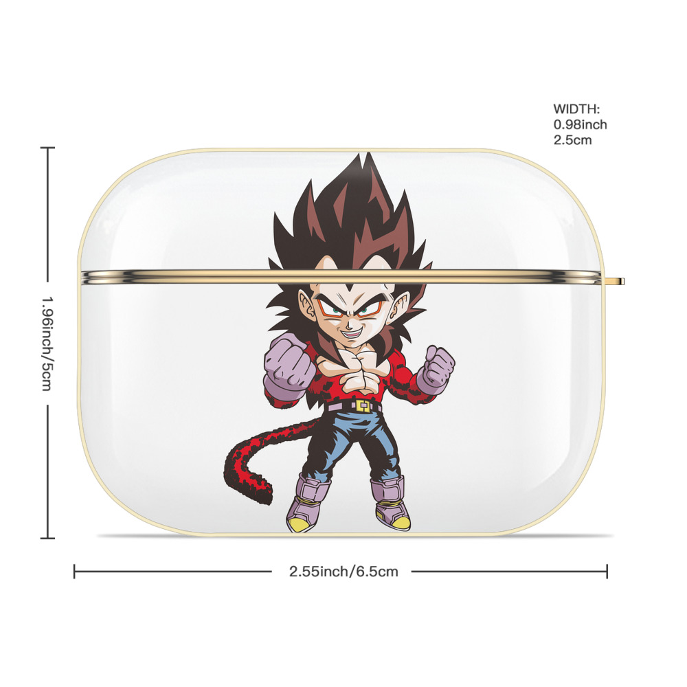 ドラゴンボール ベジータ四世（Bejīta Yonsei）DRAGON BALL Vegeta IV 【AirPods Pro用】ハードシェル保護ケース｜耐衝撃・防指紋・カラビナ付き商品仕様