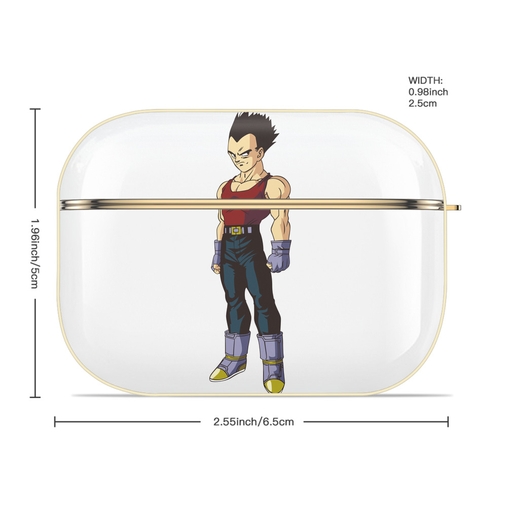 ドラゴンボール ベジータ四世（Bejīta Yonsei）DRAGON BALL Vegeta IV 【AirPods Pro用】ハードシェル保護ケース｜耐衝撃・防指紋・カラビナ付き商品仕様