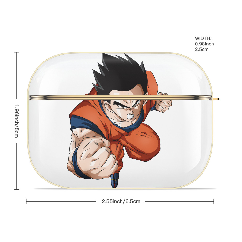 ドラゴンボール 孫 悟飯（そんごはん）DRAGON BALL Son Gohan 【AirPods Pro用】ハードシェル保護ケース｜耐衝撃・防指紋・カラビナ付き商品仕様